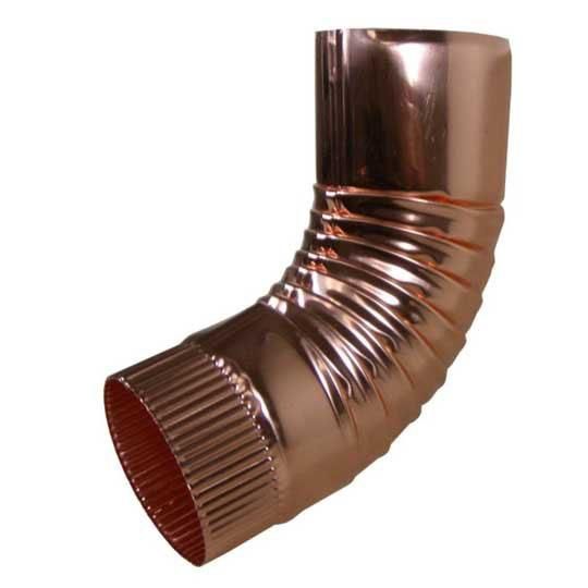 16 Oz. 4" Plain Round Copper 75° Elbow