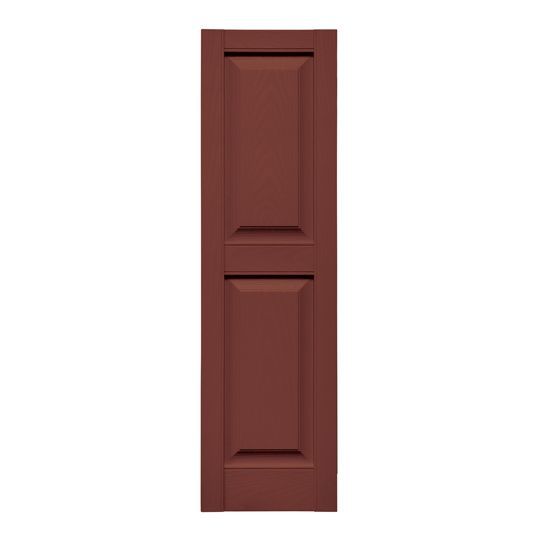 Mid America 00021451009 Standard Size Williamsburg Double Panel Shutter Federal Brown 14 3//4W x 51H Per Pair