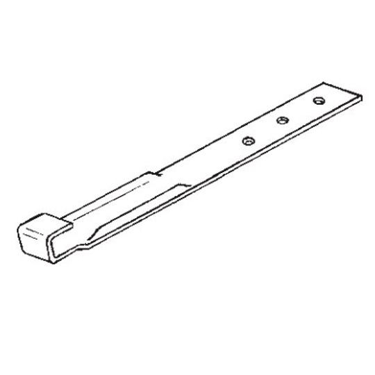 Brass JBracket for use with 5" to 8" HiBack Gutters