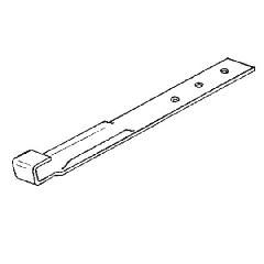 Brass J-Bracket for use with 5" to 8" Hi-Back Gutters