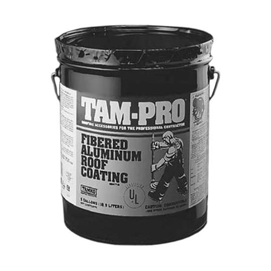 TAM-PRO 840 2 Lb. Fibered Aluminum Roof Coating - 5 Gallon Pail
