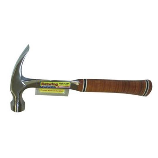 Estwing Straight Claw Hammer with Leather Grip - 20 Oz.