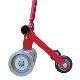 C&R Manufacturing Seam Roller with Wheels - 75 Lbs. Red