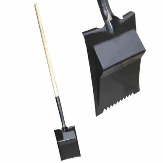 #3 Tear-Off Serrated Spade with Long Wood Handle & Fulcrum