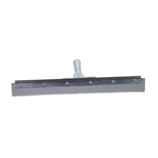 18" Serrated Edge Floor Squeegee with 1/4" V-Notch