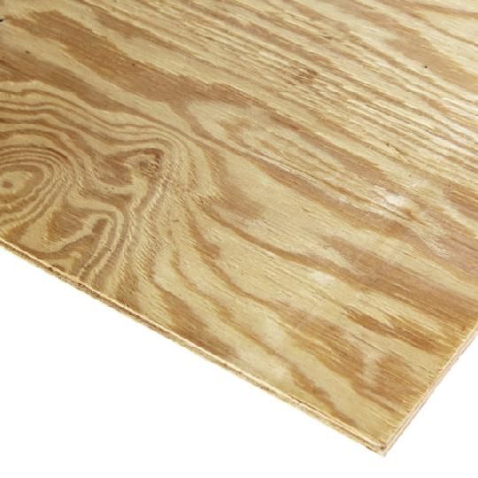 1/2" Southern Yellow Pine Lumber CDX Plywood MCQ PT