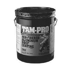 TAM-PRO 834 2 Lb. Non-Fibered Aluminum Roof Coating - 5 Gallon Pail