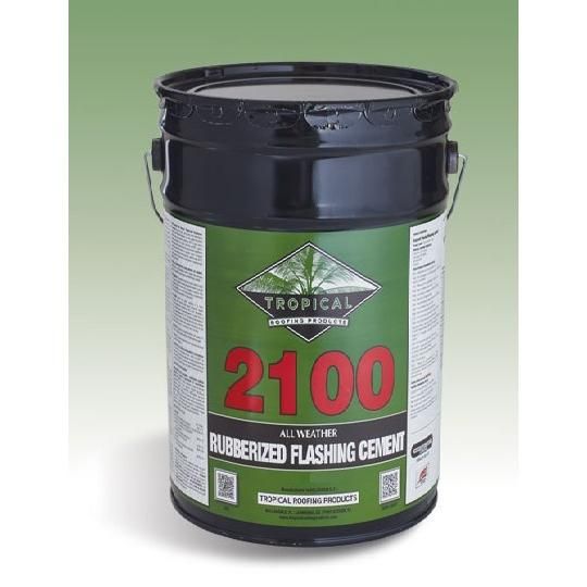 2100 All Weather Rubberized Flashing Cement - Trowel Grade - 3 Gallon Pail