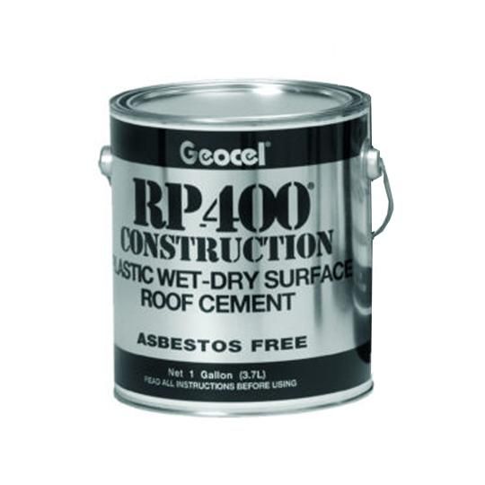 RP-400 Construction Plastic Wet-Dry Surface Roof Cement - 1 Gallon Can