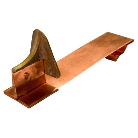 Mullane Series #200 Cast Bronze Snow Guard with Retro-Hook for Existing Slate Roofs