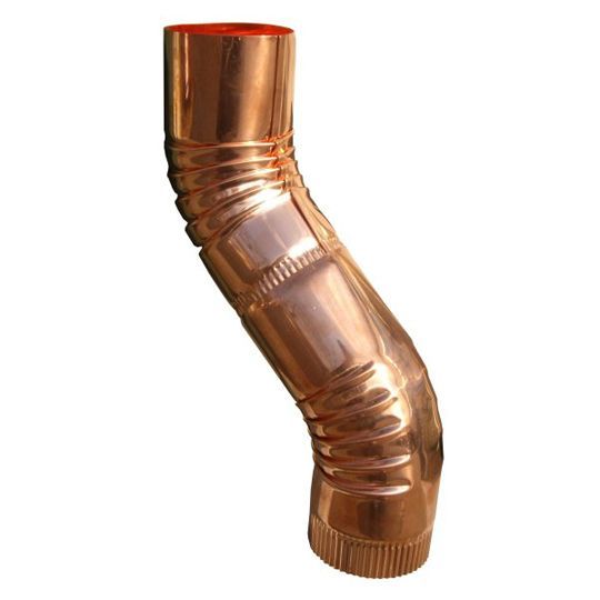 16 Oz. 3" Plain Round Copper 3" Offsets