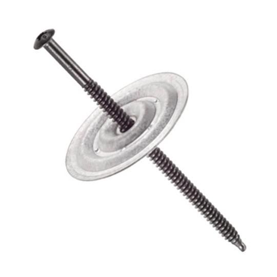 #14 Drill-Tec&trade; Heavy Duty ASAP&reg; 2S Assembled Screws and 2" Steel Barbed Plates