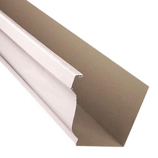 .032" x 7" x 20' K-Style Painted Aluminum Gutter Straight Back