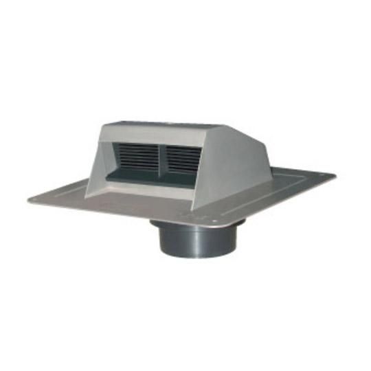 Bathroom Exhaust Vent with Flapper & Attached Collar