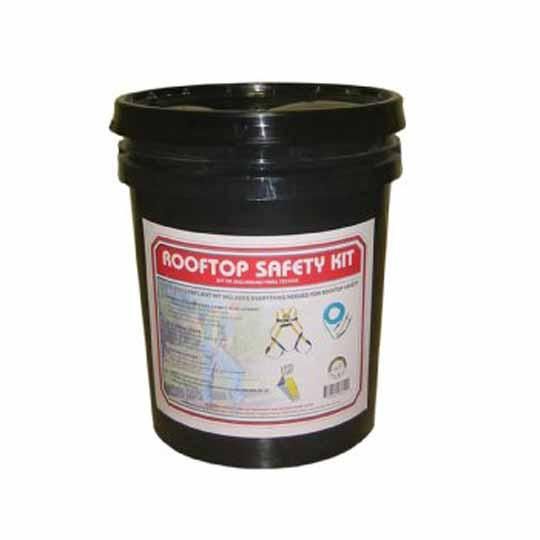 Safety Kit in a Bucket with One-Time-Use Peak Anchor
