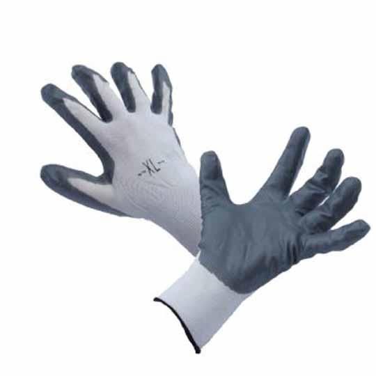 Nylon and Nitrile Palm Gloves