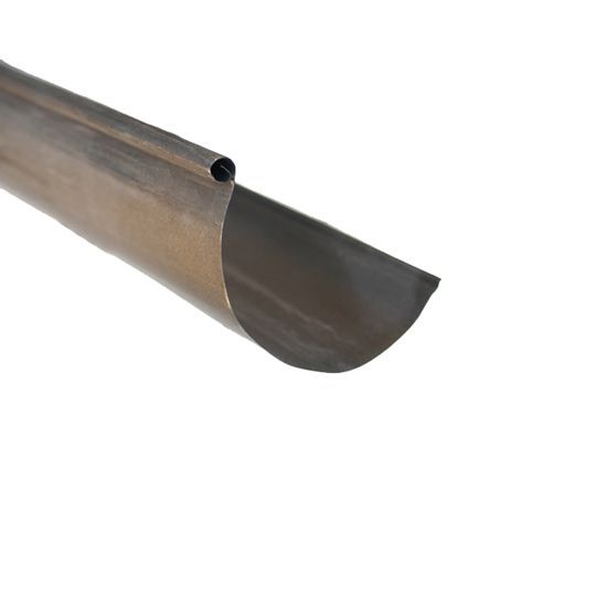 26 Gauge 5" x 20' Half Round Paint Grip Steel Gutter Single Bead
