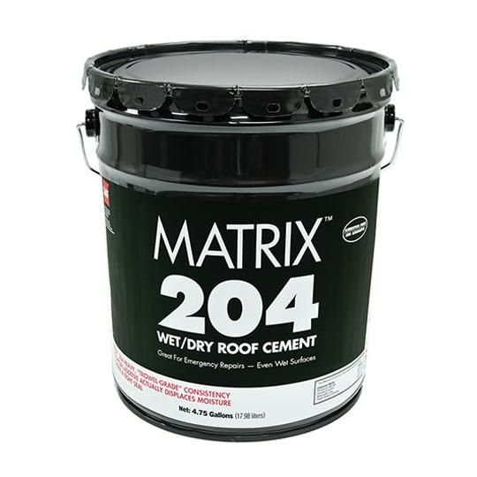 Matrix&trade; 204 Wet/Dry Roof Cement