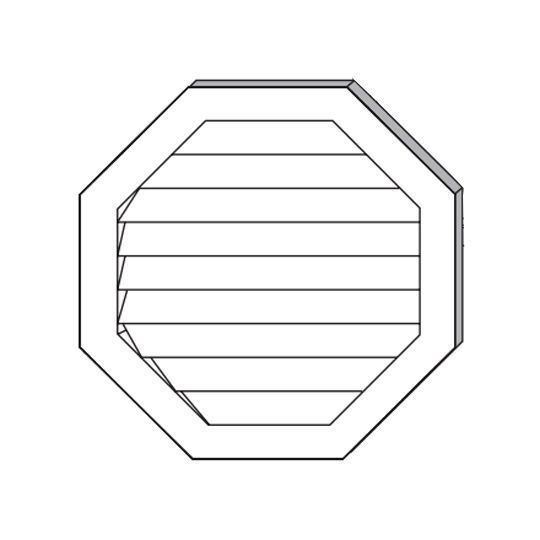 18" Octagon Gable Vent