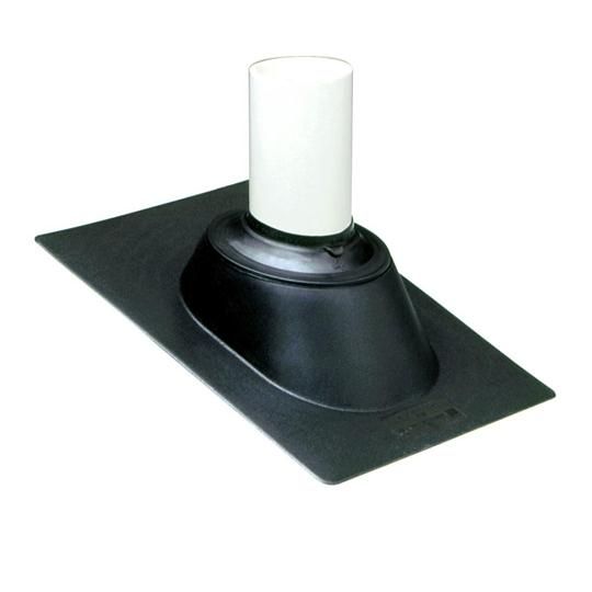 Multi-Size 3 in 1 (3 N 1) Hard Plastic Base Roof Flashing for 1-1/4", 1-1/2", 2", or 3" Vent Pipe