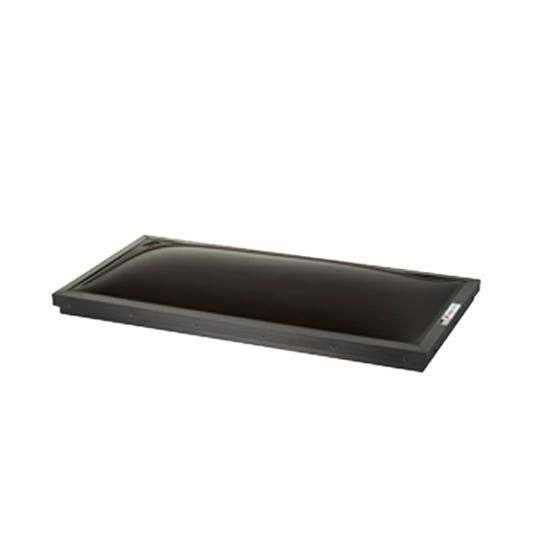 23" x 47" Curb Mounted Skylight with Bronze Frame & Clear Dome