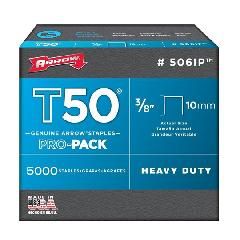 3/8" Fine Wire T-50 Staples for Arrow - Box of 5,000