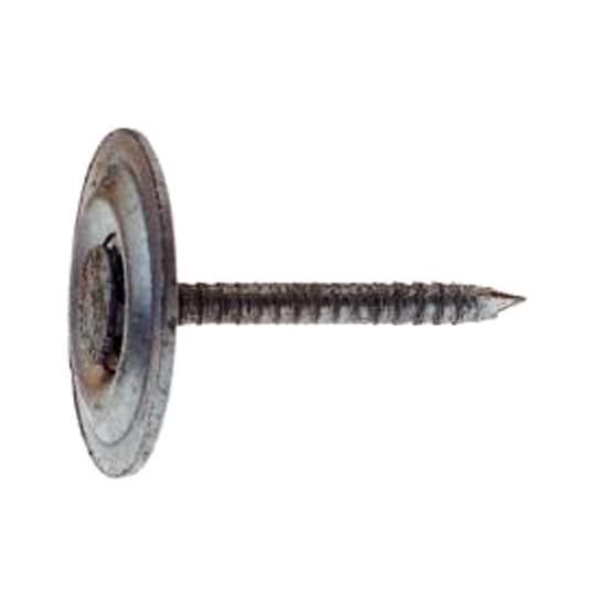 1-1/2" Grip-Cap&reg; Ring Shank Round Metal Cap Nails - 50 Lb. Box
