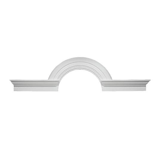 10" Decorative Half-Round Arch with Flankers
