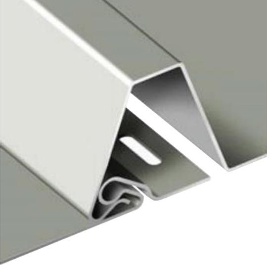 .032 x 12" x 1-1/4" Smooth Aluminum Eco-Seam Panel