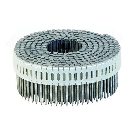 21/4" Hot Dipped Galvanized 0Degree Coil Siding Ring Shank Nail Box of 3,600