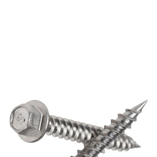 8 x 1/2" Stainless Steel Zip Screws Bag of 100