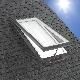 Velux 33-1/2" x 49-1/2" Solar Powered "Fresh Air" Curb-Mounted Skylight with Aluminum Cladding & Laminated Low-E3 Glass White