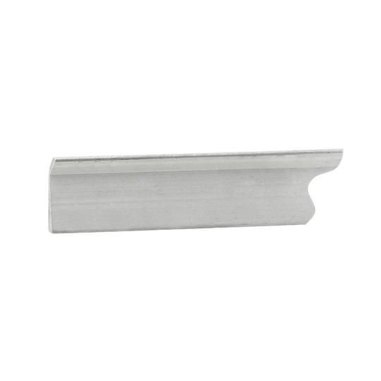 10' TB-75-SS 6" O.C. Stainless Steel Termination Bar with Sealant Ledge