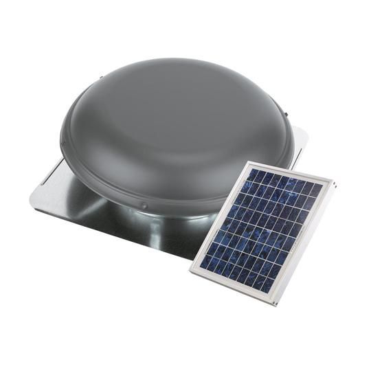 Solar Powered Attic Ventilator Roof-Mount Metal with Separate Solar Panel