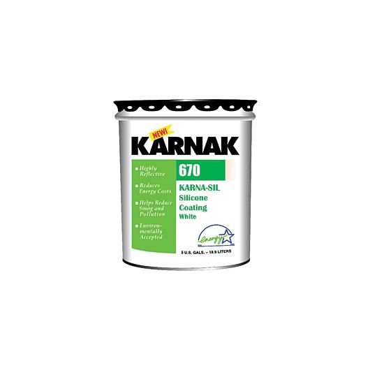 #670HS Karna-Sil Ultra High Solids Low Voc Silicone Coating - 5 Gallon Pail