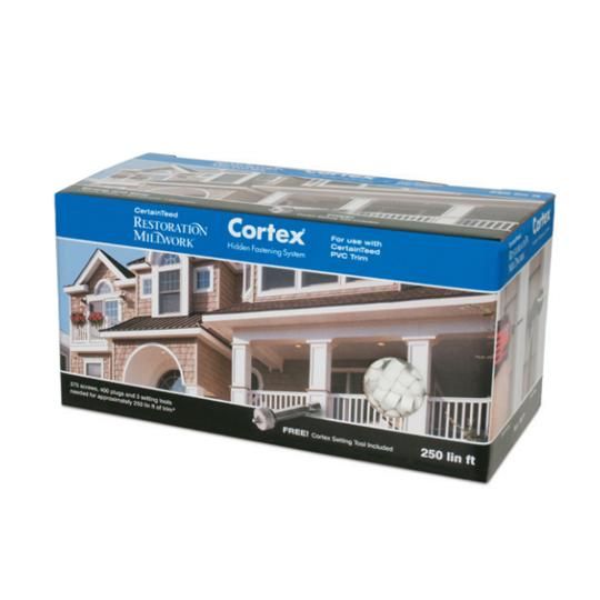 Cortex® Hidden Fastening System with 2 Smooth Screws - 250 Lin. Ft. Box