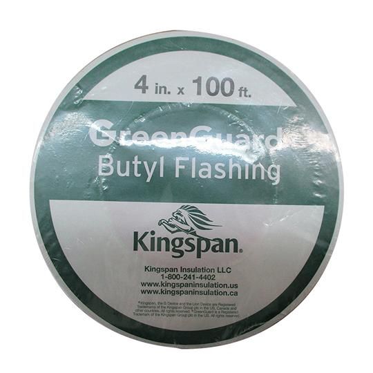 4" x 100' GreenGuard&reg; Butyl Flashing Tape