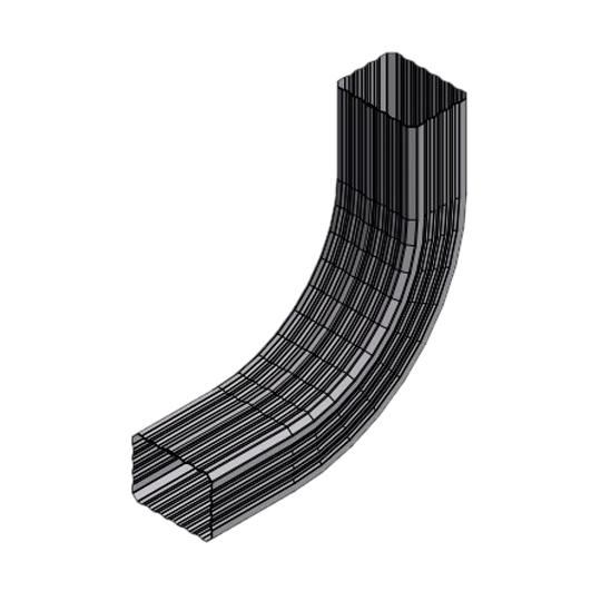 3" x 4" A Corrugated Downspout "A" Style Elbow