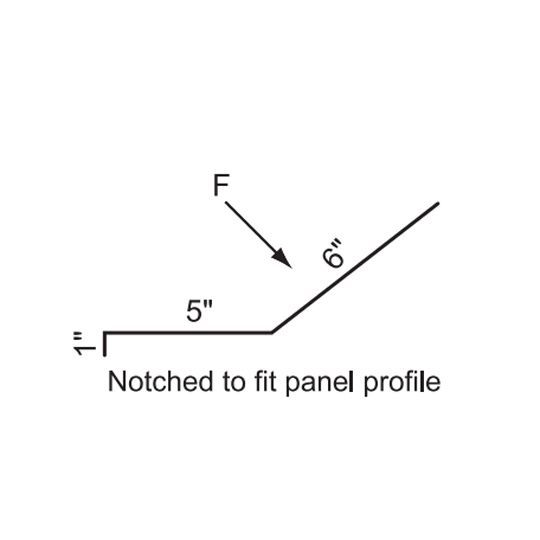 42" Everlast II Notched End Wall Flashing