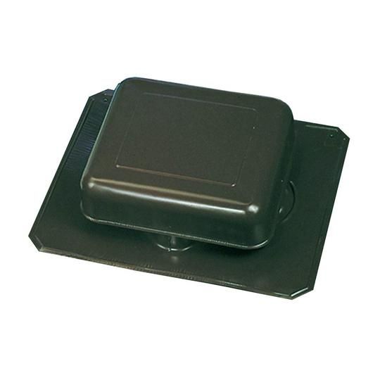 MasterFlow&reg; RV50A Series Aluminum Square-Top Metal Utility Vent with Round Throat
