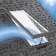 Velux 21" x 37-7/8" Solar Powered "Fresh Air" Deck-Mounted Skylight with Aluminum Cladding, Laminated Low-E3 Glass & White Solar Room Darkening Blind White