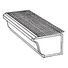 5" x 3' K-Style Drop-In Mill Finish Aluminum Gutter Guard