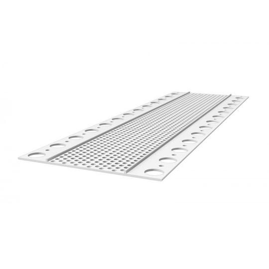 4" Surface Mount One Piece Soffit Board with Perforated Flanges