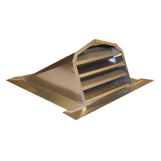 12" Galvanized HalfRound Dormer Vent