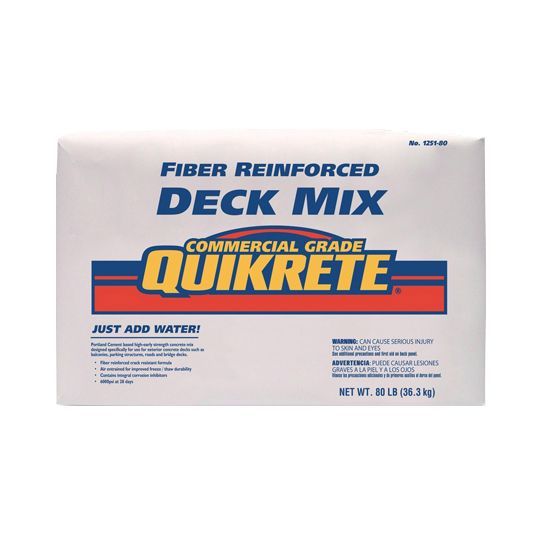 Fiberglass Reinforced Deck Mix 80 Lb. Bag