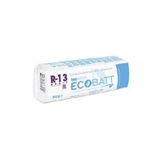 (B43EVX) 3-1/2" x 16" x 96" R-13 EcoBatt Kraft Faced Insulation