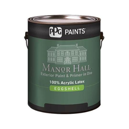 (70-340) Manor Hall&reg; Exterior Paint & Primer in One 100% Acrylic Latex Eggshell with Ultra Deep Base - 1 Gallon Can
