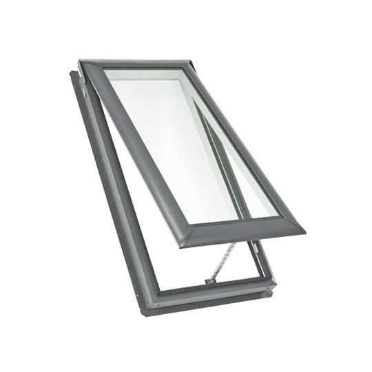 Manual "Fresh Air" Deck-Mounted Skylight with Aluminum Cladding, Laminated Low-E3 Glass & White Venetian Blind