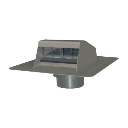 Roof Dryer Vent with Flapper & Attached Collar