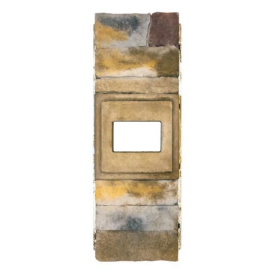 STONEfacade&trade; Multicourse Electrical Box with Horizontal Opening